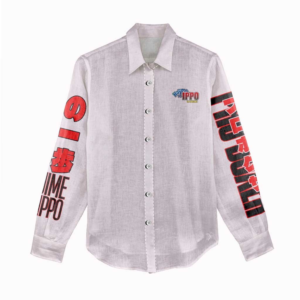 Ichiro Miyata Hajime no Ippo Women Casual Shirt Japan Anime Style - The Mazicc
