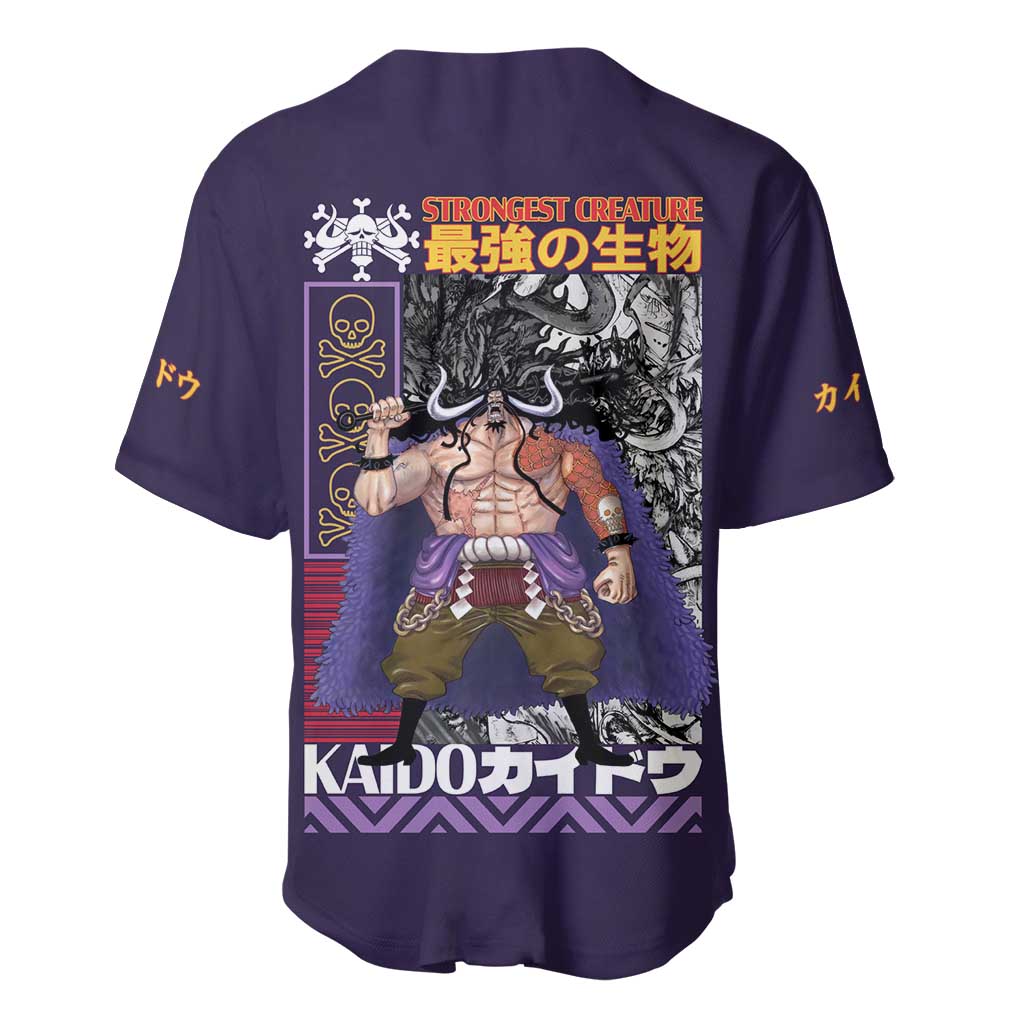 Kaido One Piece Baseball Jersey Japan Anime Style - The Mazicc