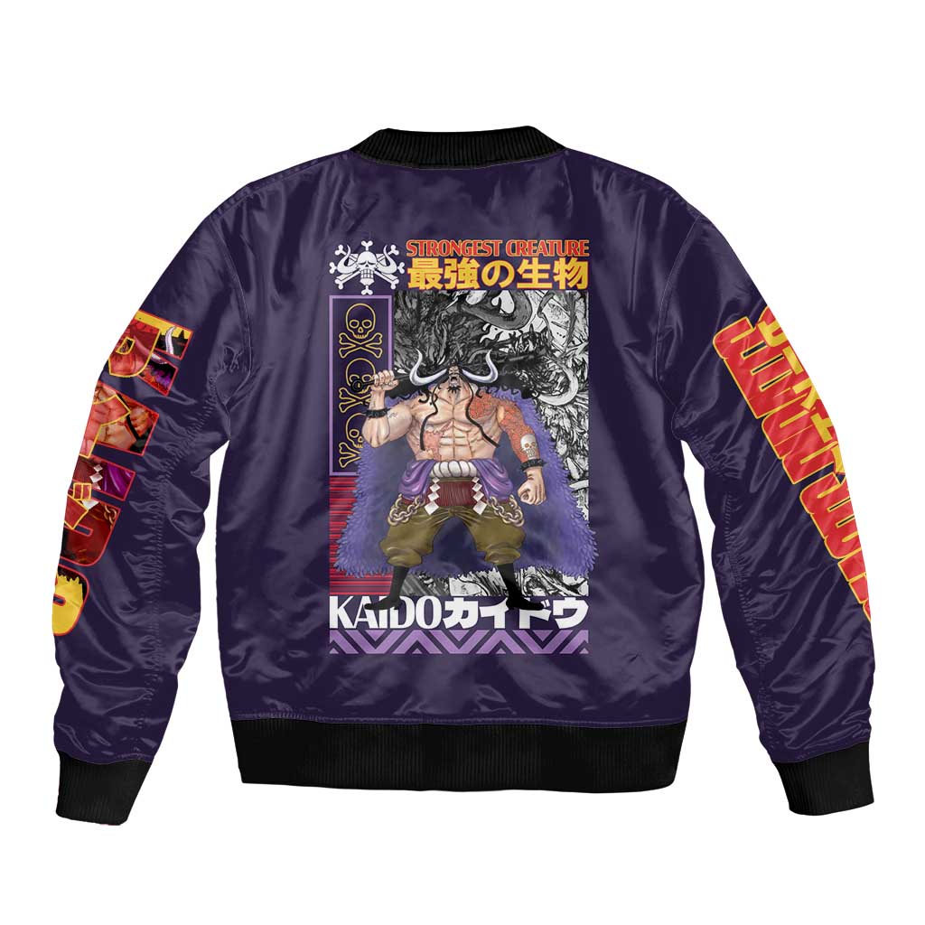 Kaido One Piece Bomber Jacket Japan Anime Style - The Mazicc