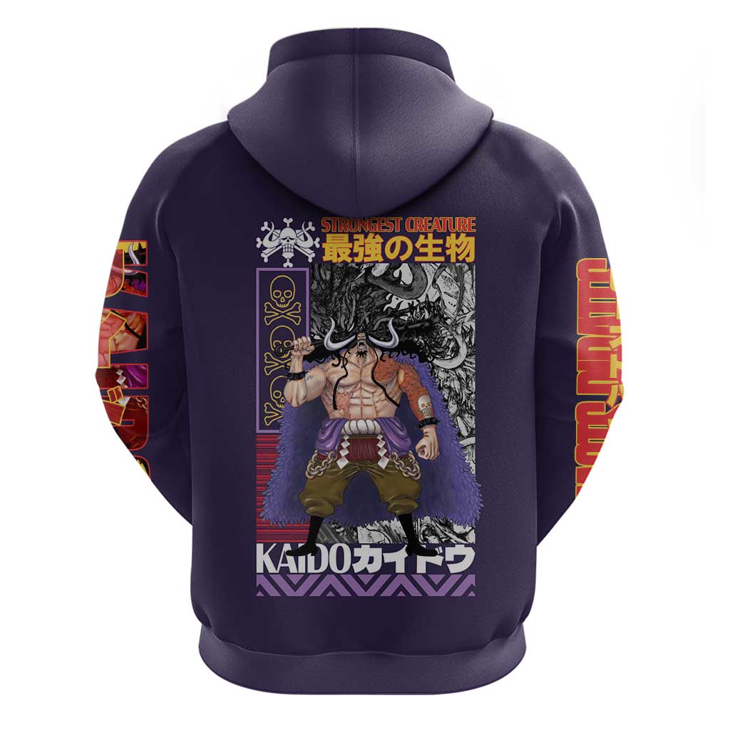 Kaido One Piece Hoodie Japan Anime Style - The Mazicc
