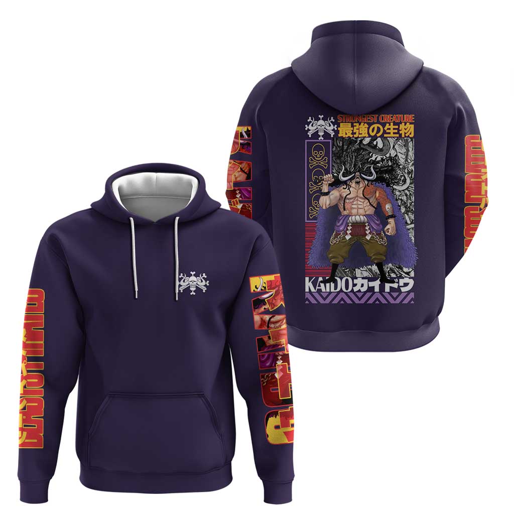 Kaido One Piece Hoodie Japan Anime Style - The Mazicc