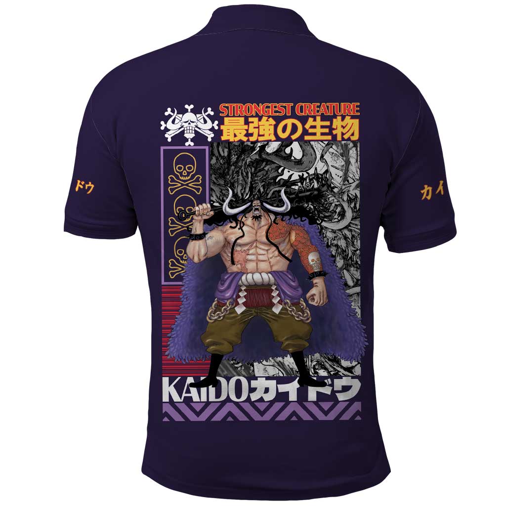 Kaido One Piece Polo Shirt Japan Anime Style - The Mazicc