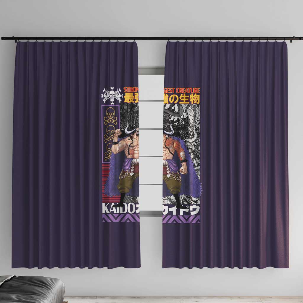 Kaido One Piece Window Curtain Japan Anime Style - The Mazicc