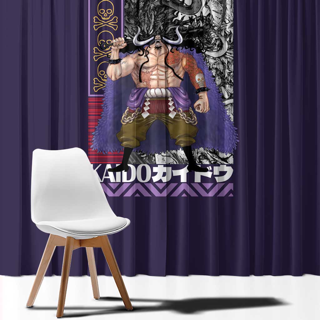 Kaido One Piece Window Curtain Japan Anime Style - The Mazicc