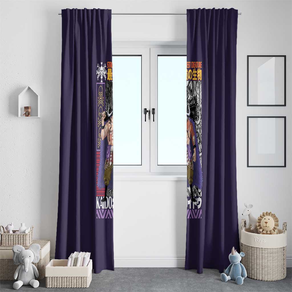 Kaido One Piece Window Curtain Japan Anime Style - The Mazicc