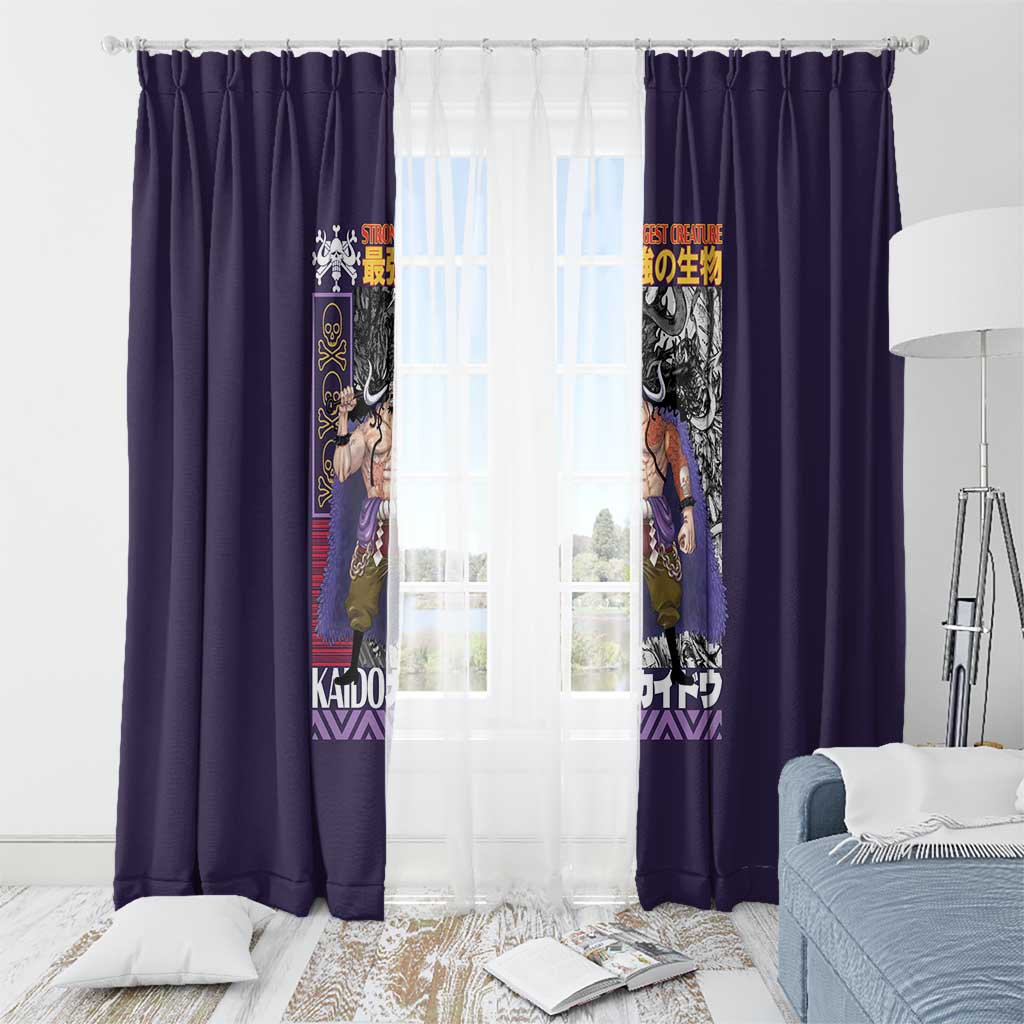 Kaido One Piece Window Curtain Japan Anime Style - The Mazicc