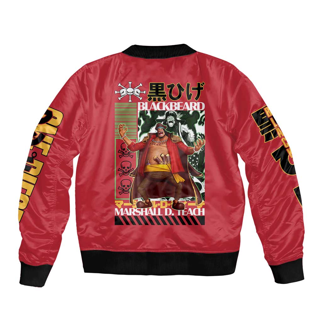Marshall D. Teach One Piece Bomber Jacket Japan Anime Style - The Mazicc
