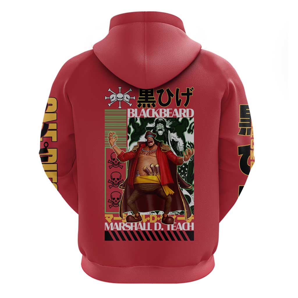 Marshall D. Teach One Piece Hoodie Japan Anime Style - The Mazicc