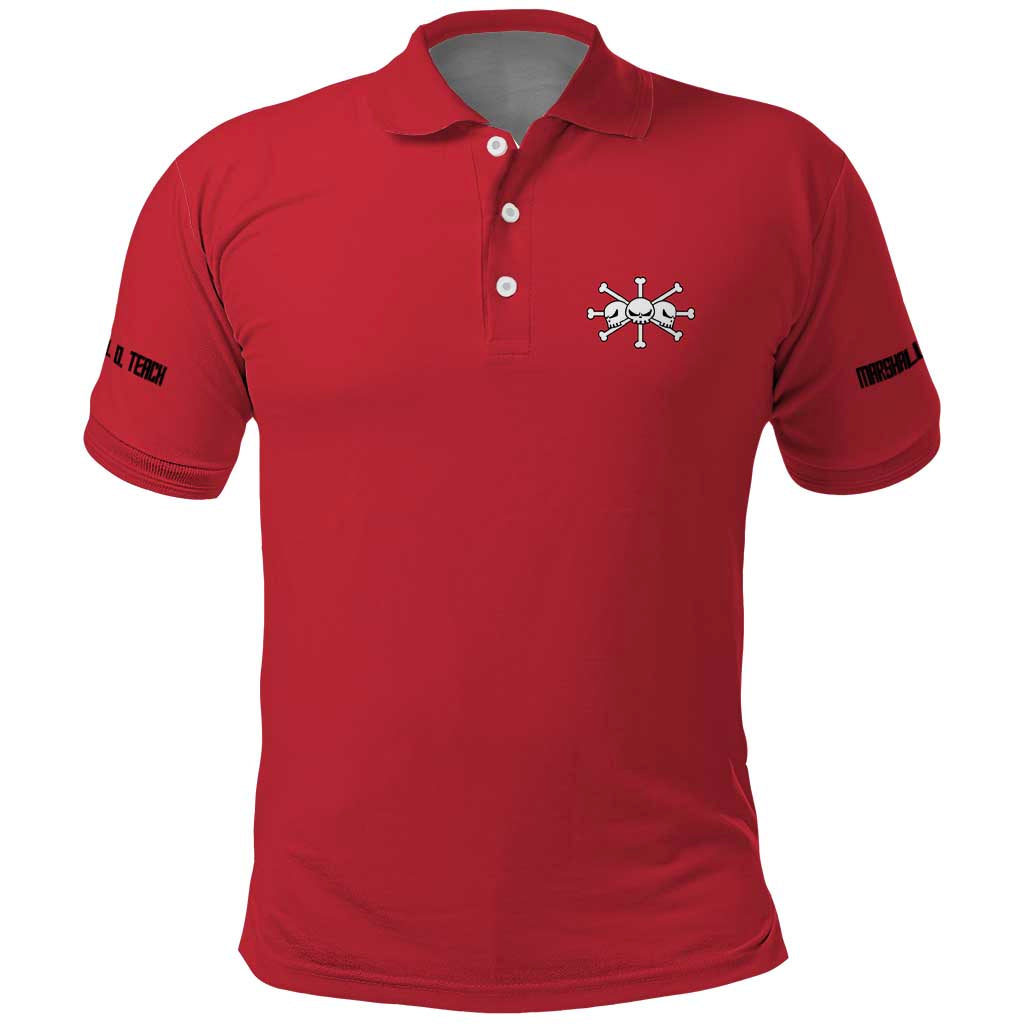 Marshall D. Teach One Piece Polo Shirt Japan Anime Style - The Mazicc