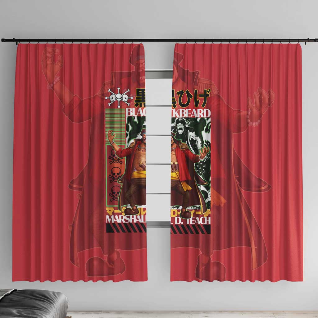 Marshall D. Teach One Piece Window Curtain Japan Anime Style - The Mazicc