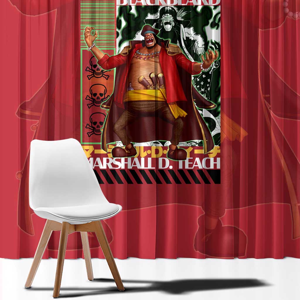 Marshall D. Teach One Piece Window Curtain Japan Anime Style - The Mazicc