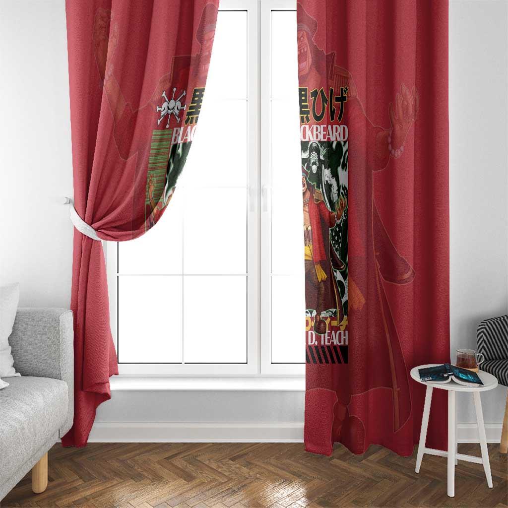 Marshall D. Teach One Piece Window Curtain Japan Anime Style - The Mazicc