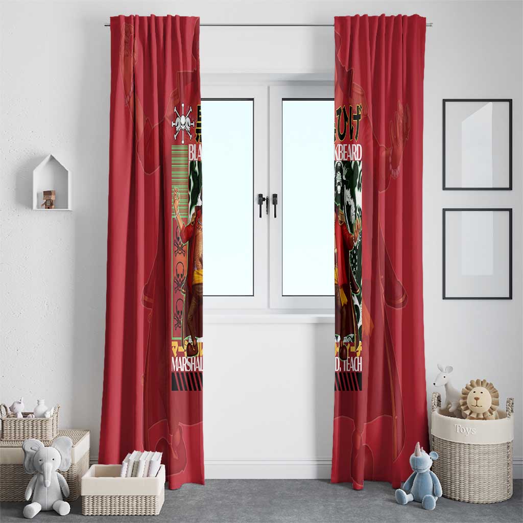 Marshall D. Teach One Piece Window Curtain Japan Anime Style - The Mazicc