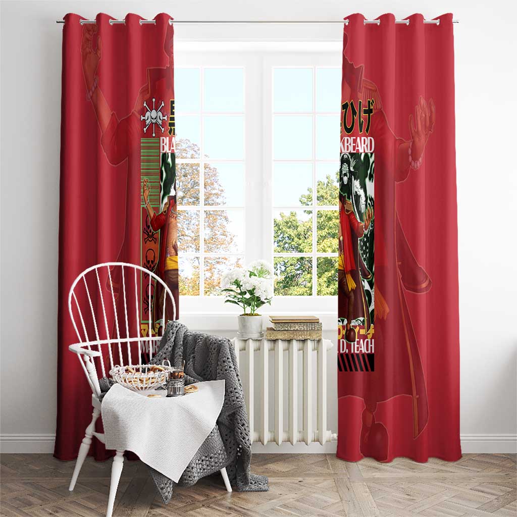 Marshall D. Teach One Piece Window Curtain Japan Anime Style - The Mazicc