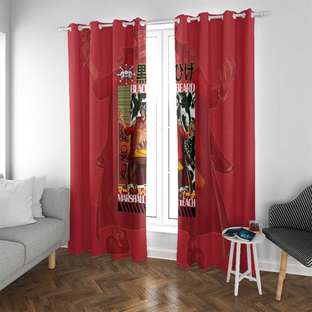 Marshall D. Teach One Piece Window Curtain Japan Anime Style - The Mazicc