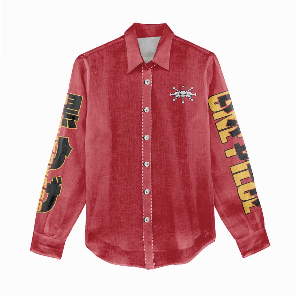 Marshall D. Teach One Piece Women Casual Shirt Japan Anime Style - The Mazicc