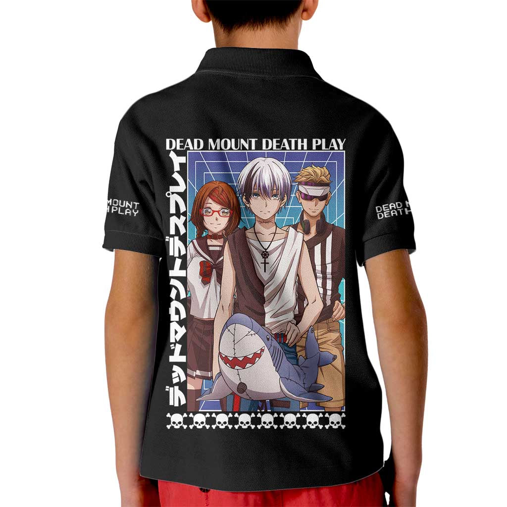 Dead Mount Death Play Kid Polo Shirt Japan Anime Style - The Mazicc