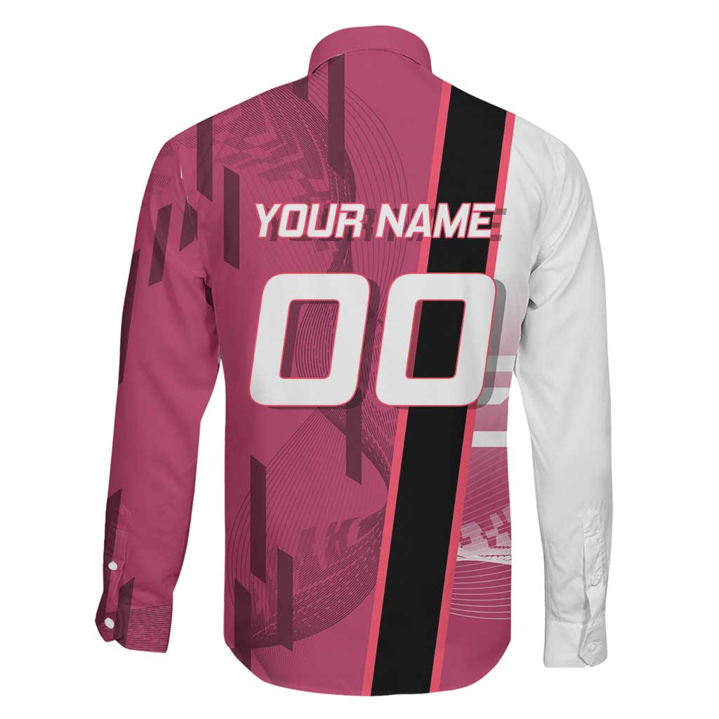 Personalized Nezuko Kamado Demon Slayer Badminton Cheerleader Family Matching Off Shoulder Maxi Dress and Hawaiian Shirt with Pom Poms and Pink White Graphic Design