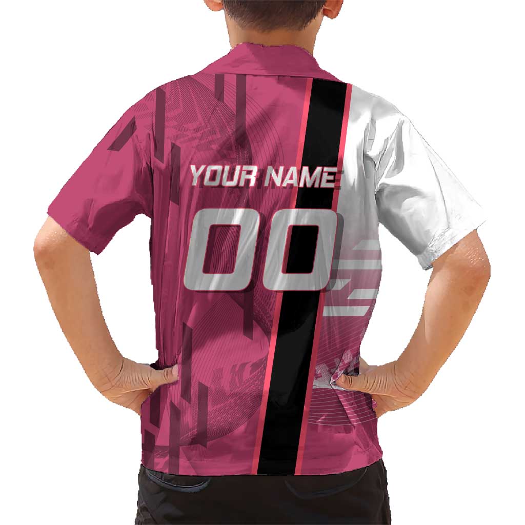 Personalized Nezuko Kamado Demon Slayer Badminton Cheerleader Family Matching Summer Maxi Dress and Hawaiian Shirt with Pom Poms and Pink White Graphic Design
