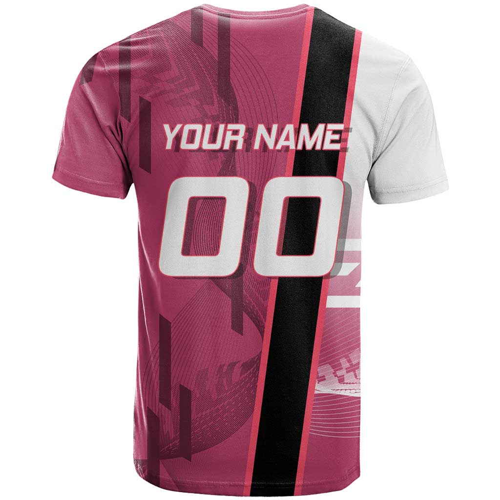 Personalized Nezuko Kamado Demon Slayer Badminton Cheerleader T Shirt with Pom Poms and Pink White Graphic Design - The Mazicc