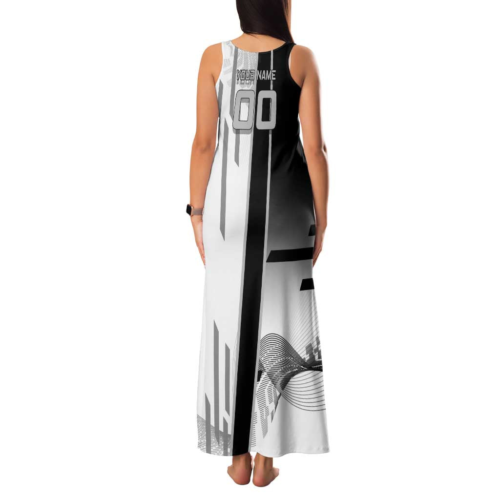 Personalized Obanai Iguro Demon Slayer Badminton Family Matching Tank Maxi Dress and Hawaiian Shirt with Racket Action Pose and Black White Graphic Design