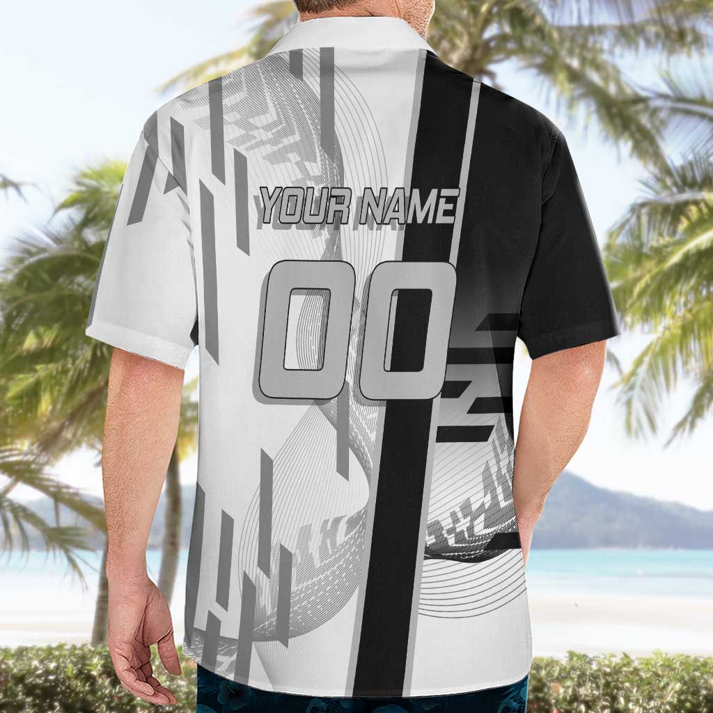Personalized Obanai Iguro Demon Slayer Badminton Hawaiian Shirt with Racket Action Pose and Black White Graphic Design - The Mazicc