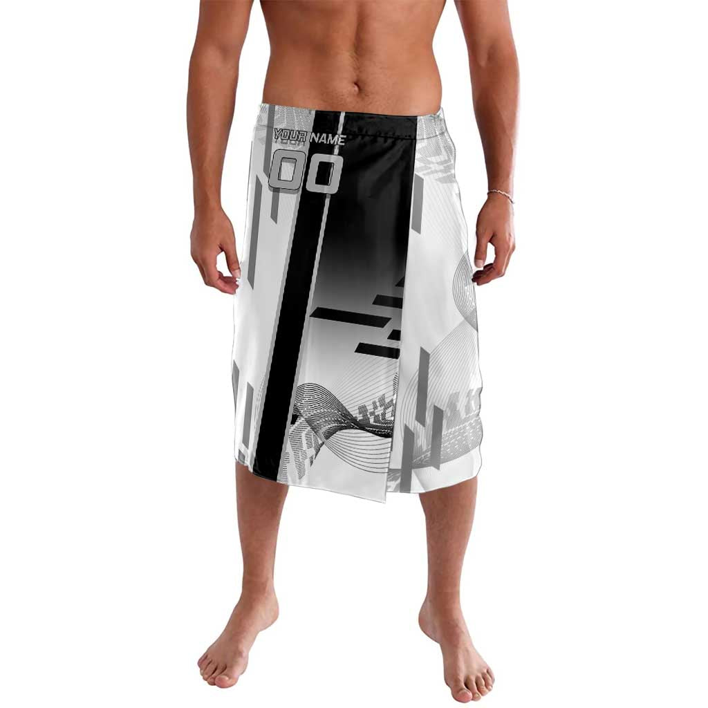 Personalized Obanai Iguro Demon Slayer Badminton Lavalava with Racket Action Pose and Black White Graphic Design - The Mazicc