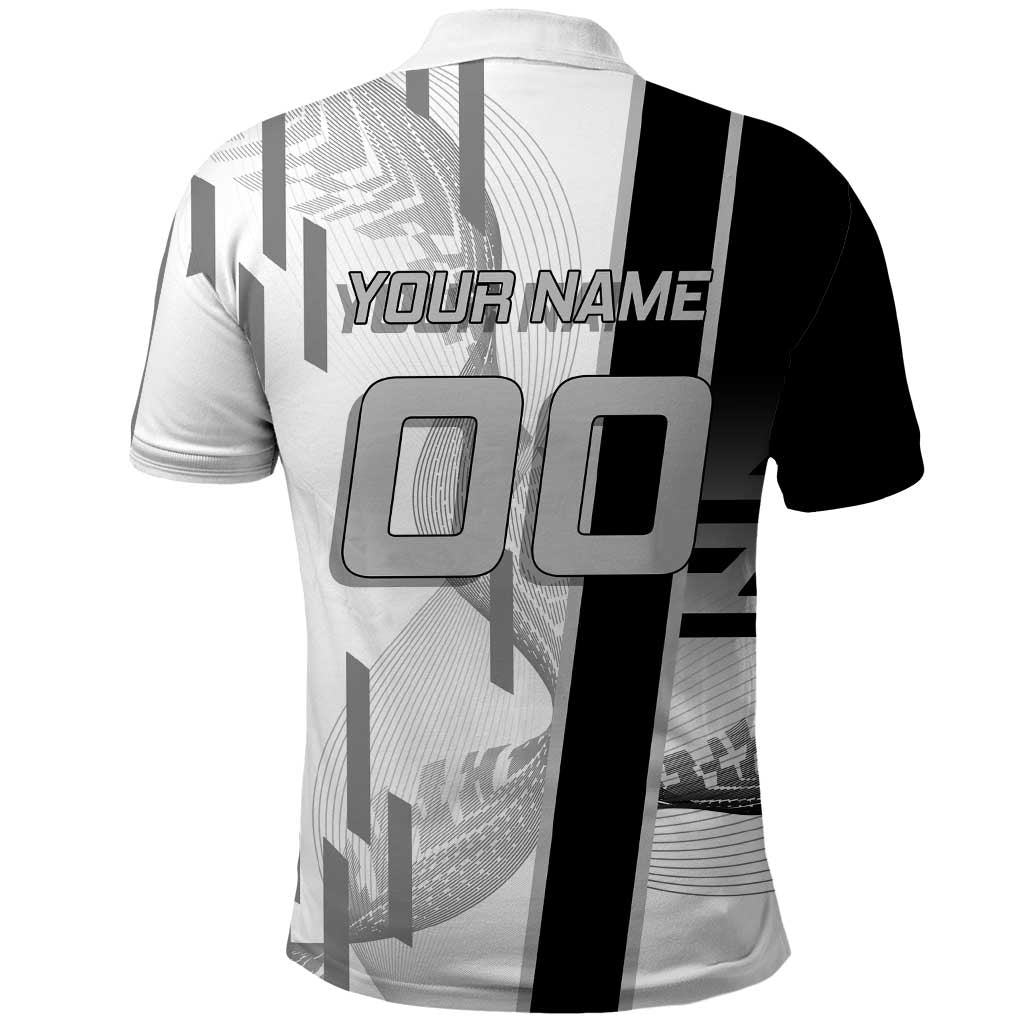 Personalized Obanai Iguro Demon Slayer Badminton Polo Shirt with Racket Action Pose and Black White Graphic Design - The Mazicc