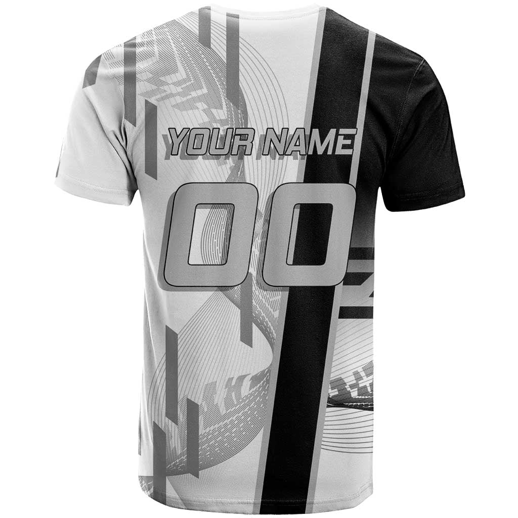 Personalized Obanai Iguro Demon Slayer Badminton T Shirt with Racket Action Pose and Black White Graphic Design - The Mazicc