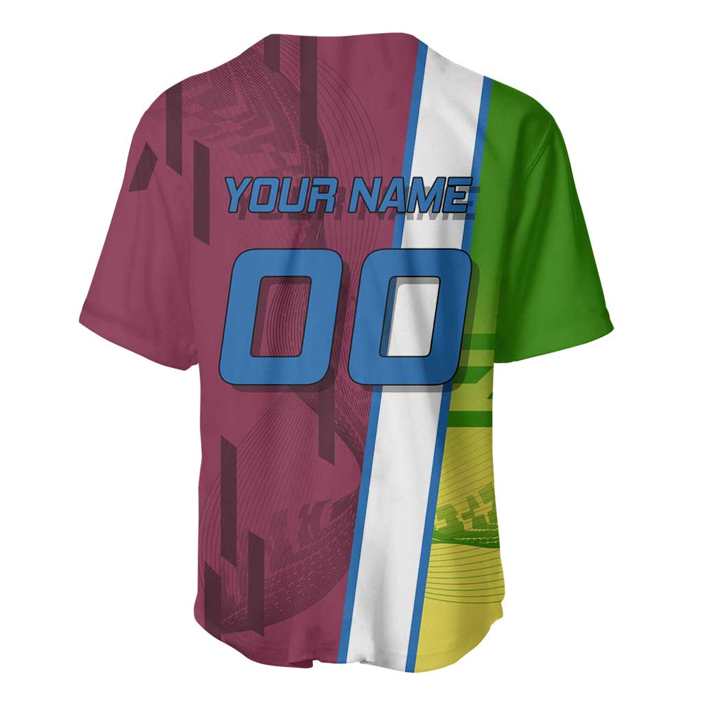 Personalized Giyuu Tomioka Demon Slayer Badminton Theme Baseball Jersey with Racket Action Pose and Tricolor Graphic Design - The Mazicc