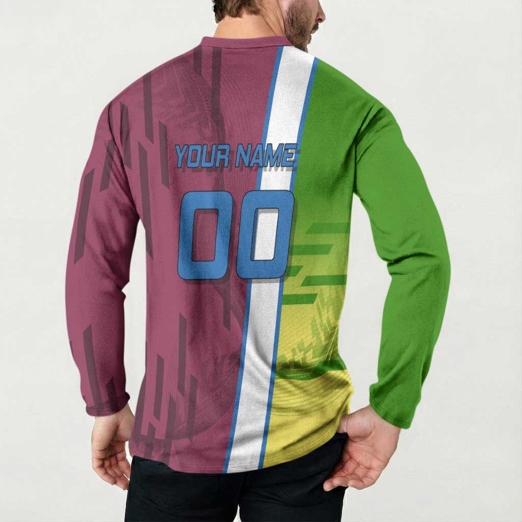Personalized Giyuu Tomioka Demon Slayer Badminton Theme Button Sweatshirt with Racket Action Pose and Tricolor Graphic Design - The Mazicc