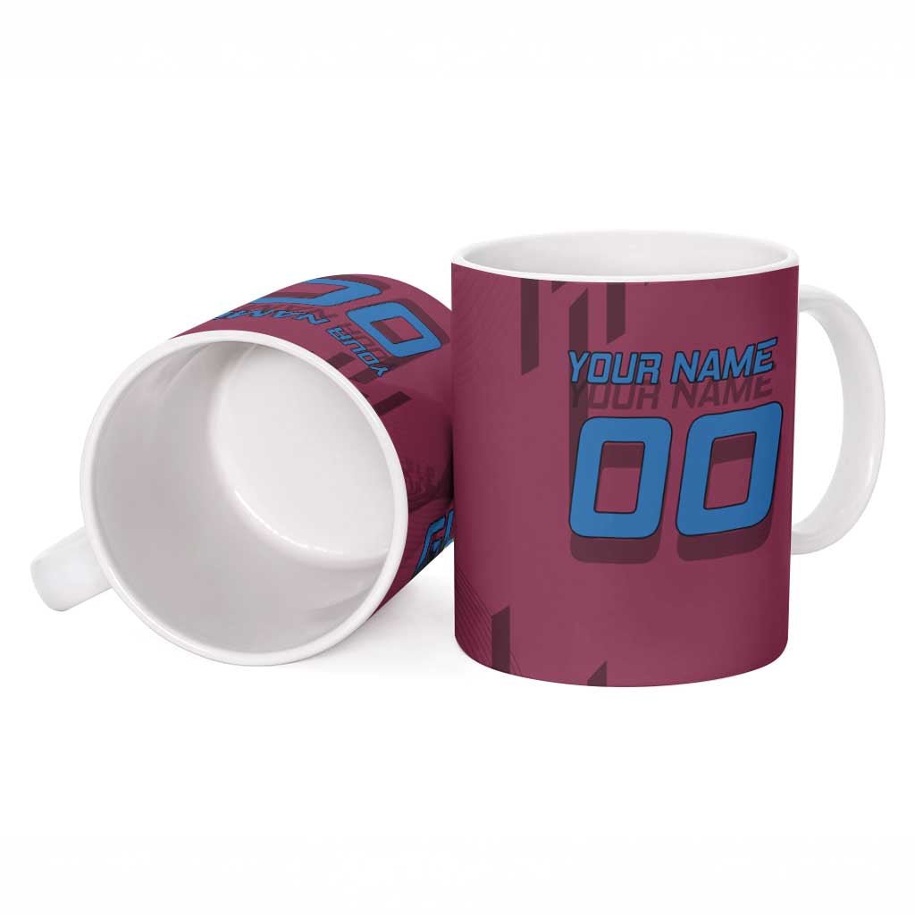 Personalized Giyuu Tomioka Demon Slayer Badminton Theme Ceramic Mug with Racket Action Pose and Tricolor Graphic Design - The Mazicc