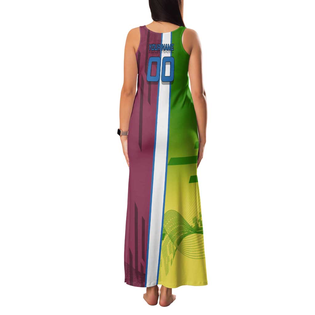Personalized Giyuu Tomioka Demon Slayer Badminton Theme Family Matching Tank Maxi Dress and Hawaiian Shirt with Racket Action Pose and Tricolor Graphic Design