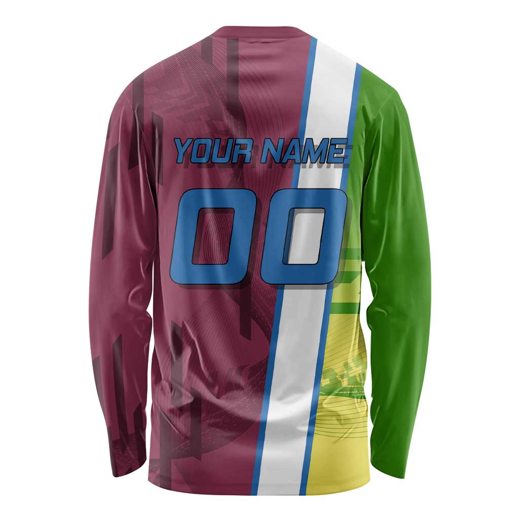 Personalized Giyuu Tomioka Demon Slayer Badminton Theme Long Sleeve Shirt with Racket Action Pose and Tricolor Graphic Design - The Mazicc
