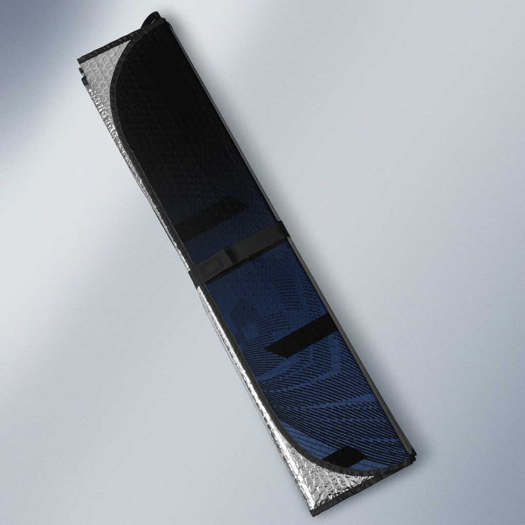 Personalized Inosuke Blue Lock Auto Sun Shade Crossover Badminton Design with Action Pose - The Mazicc