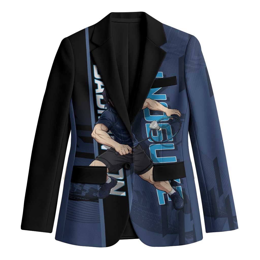 Personalized Inosuke Blue Lock Blazer Crossover Badminton Design with Action Pose - The Mazicc