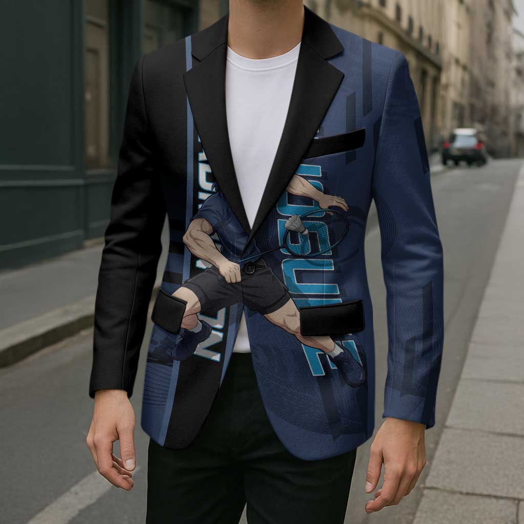 Personalized Inosuke Blue Lock Blazer Crossover Badminton Design with Action Pose - The Mazicc