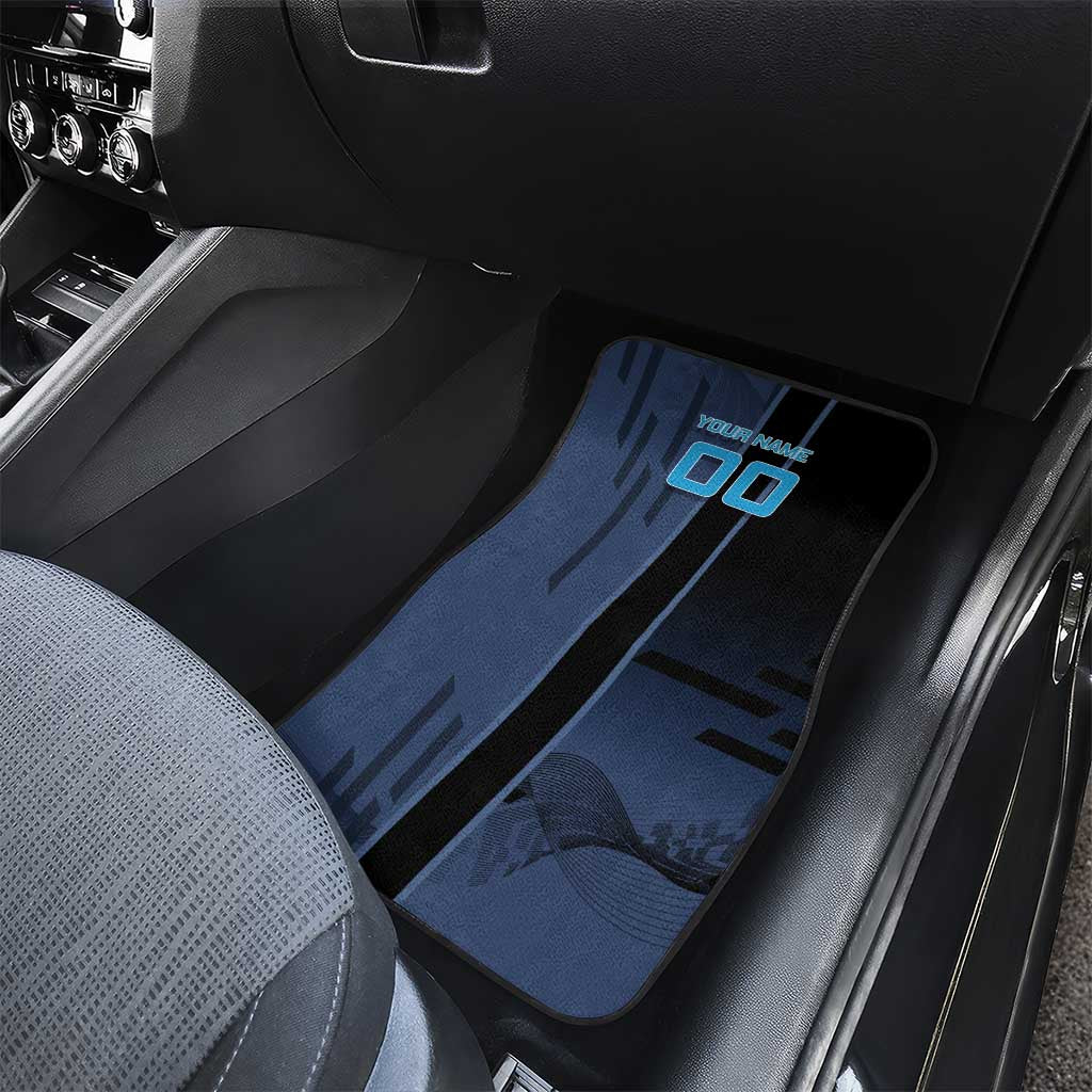 Personalized Inosuke Blue Lock Car Mats Crossover Badminton Design with Action Pose - The Mazicc