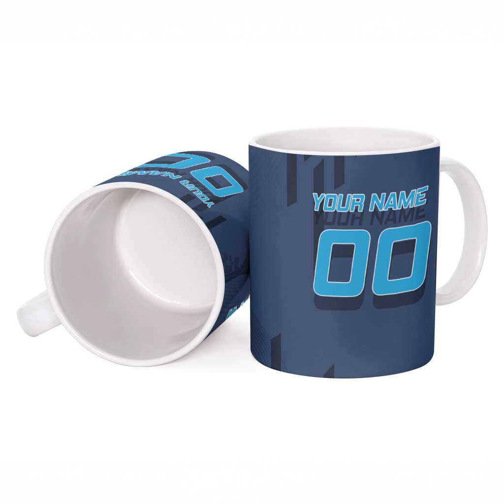 Personalized Inosuke Blue Lock Ceramic Mug Crossover Badminton Design with Action Pose - The Mazicc