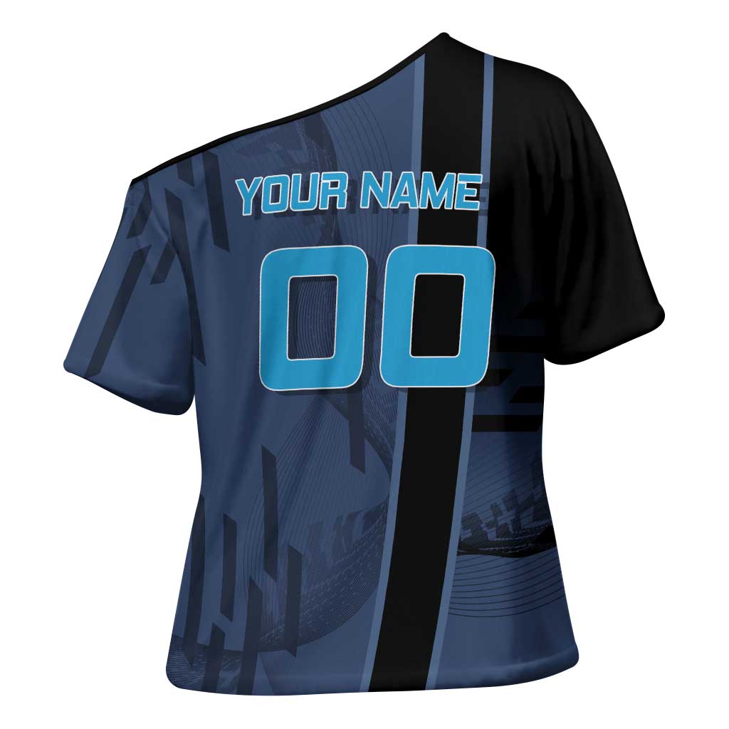 Personalized Inosuke Blue Lock Cross Shoulder Shirt Crossover Badminton Design with Action Pose - The Mazicc