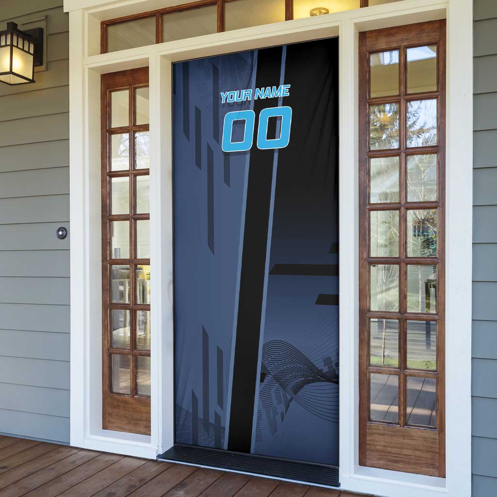 Personalized Inosuke Blue Lock Door Cover Crossover Badminton Design with Action Pose - The Mazicc