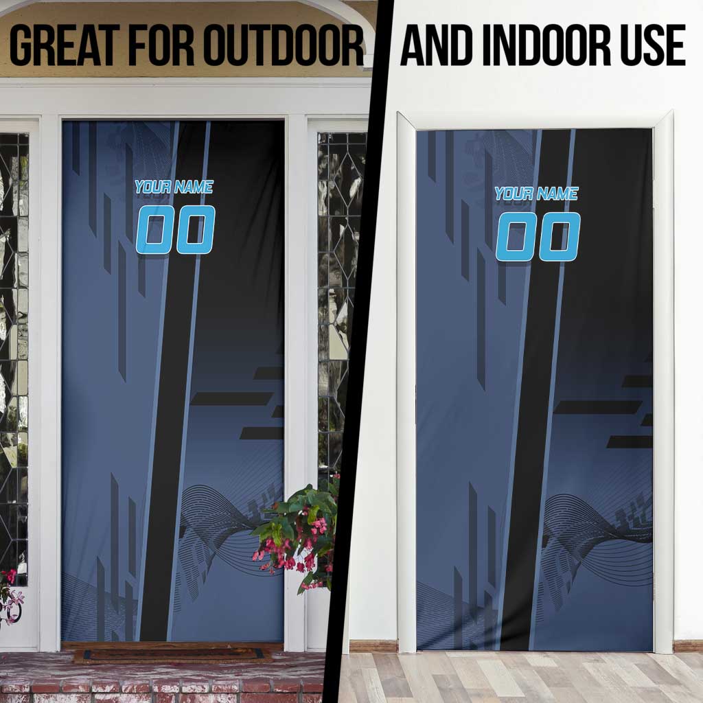 Personalized Inosuke Blue Lock Door Cover Crossover Badminton Design with Action Pose - The Mazicc
