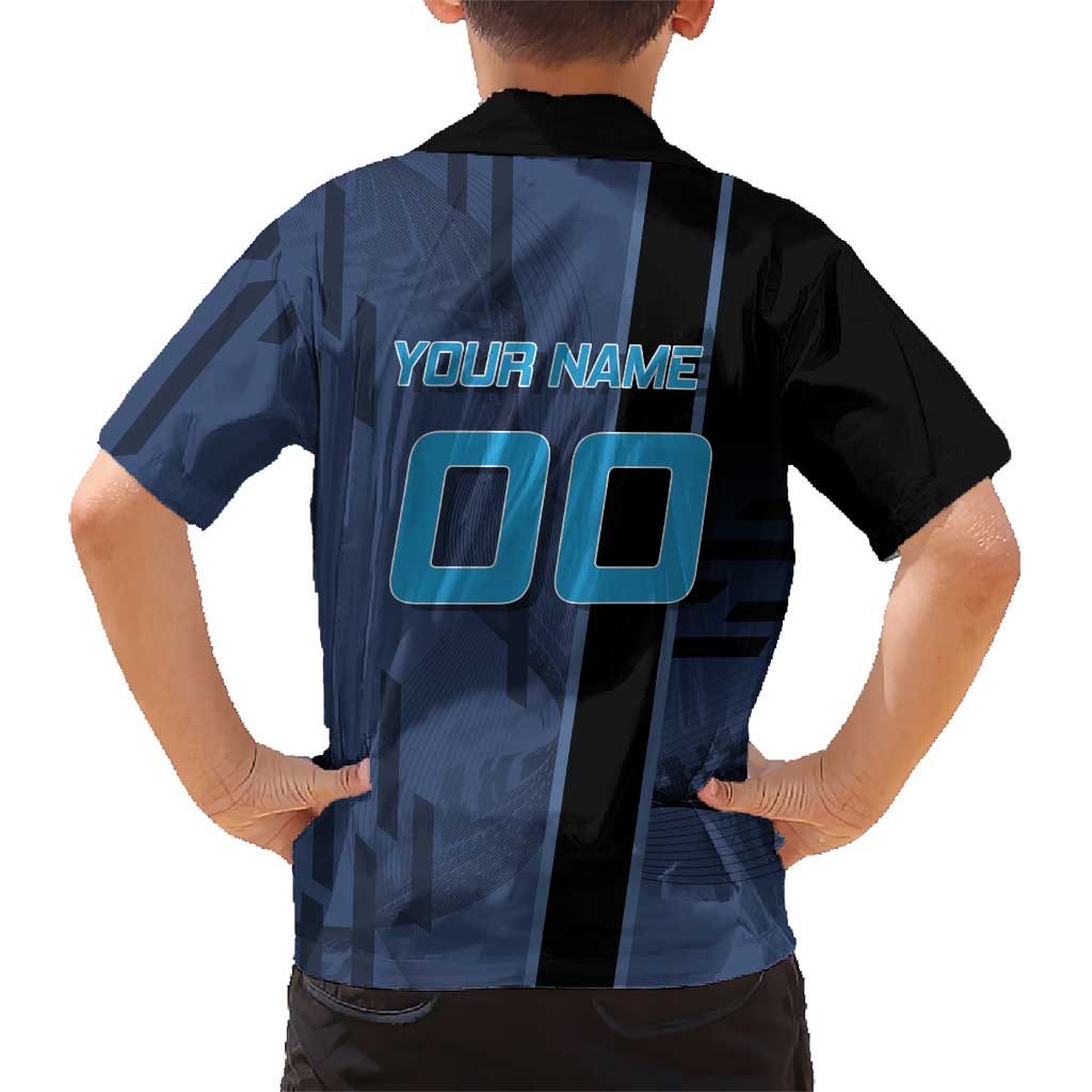 Personalized Inosuke Blue Lock Family Matching Short Sleeve Bodycon Dress and Hawaiian Shirt Crossover Badminton Design with Action Pose