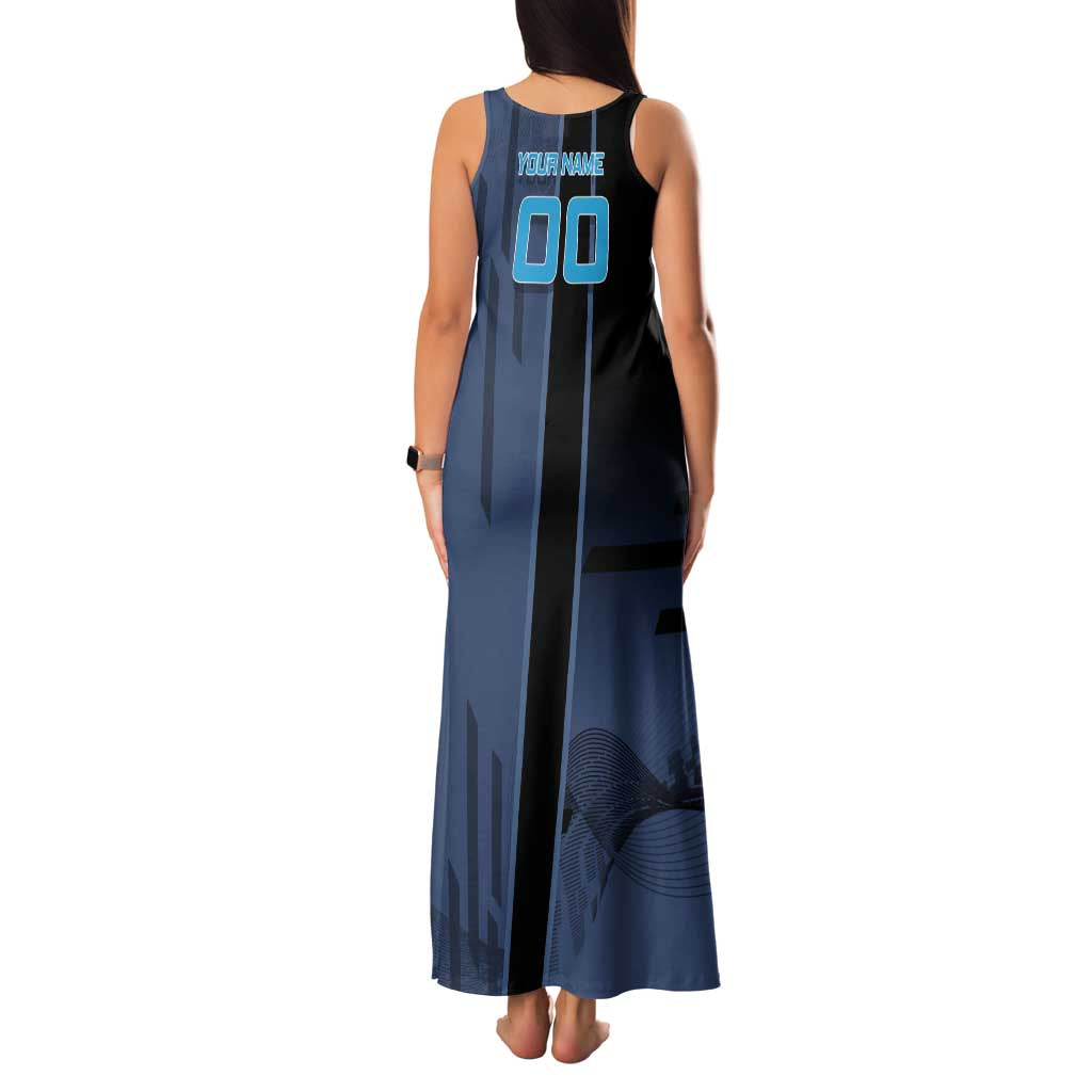 Personalized Inosuke Blue Lock Family Matching Tank Maxi Dress and Hawaiian Shirt Crossover Badminton Design with Action Pose