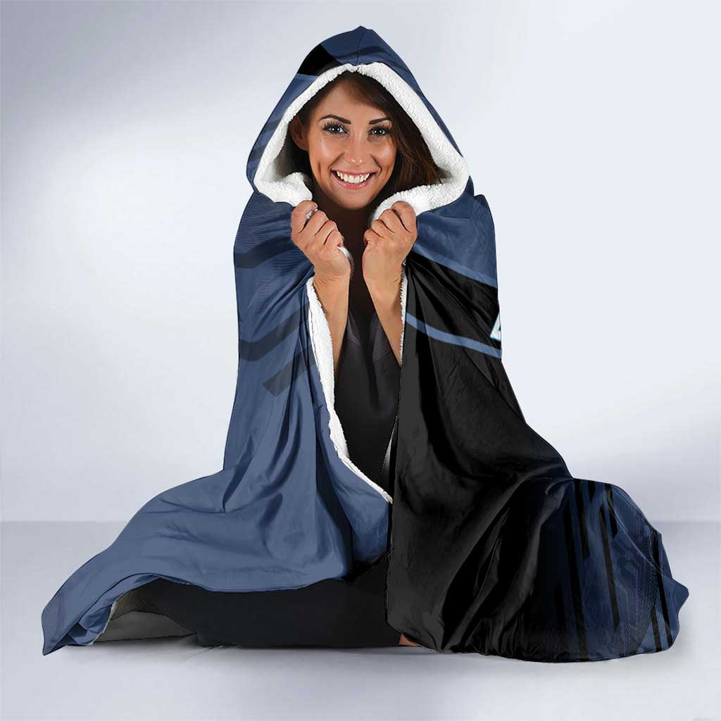 Personalized Inosuke Blue Lock Hooded Blanket Crossover Badminton Design with Action Pose - The Mazicc