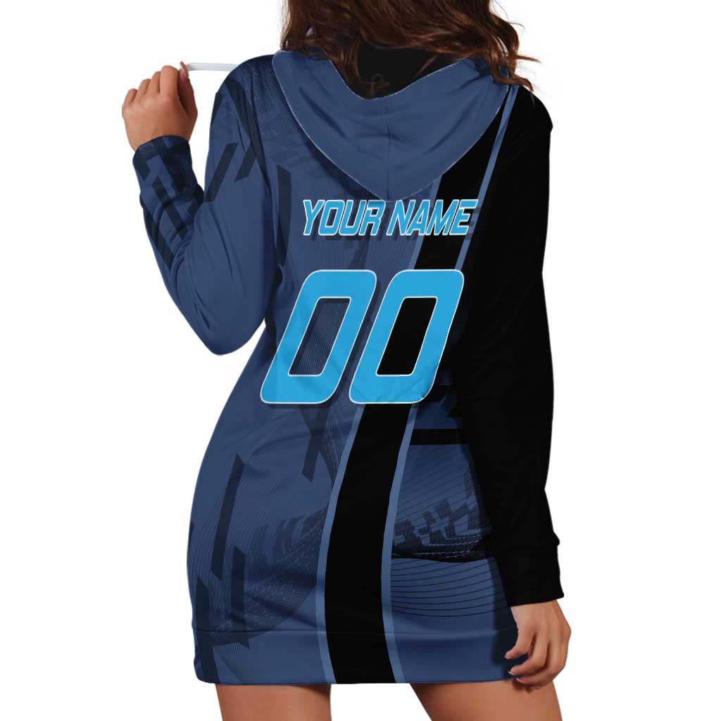Personalized Inosuke Blue Lock Hoodie Dress Crossover Badminton Design with Action Pose - The Mazicc