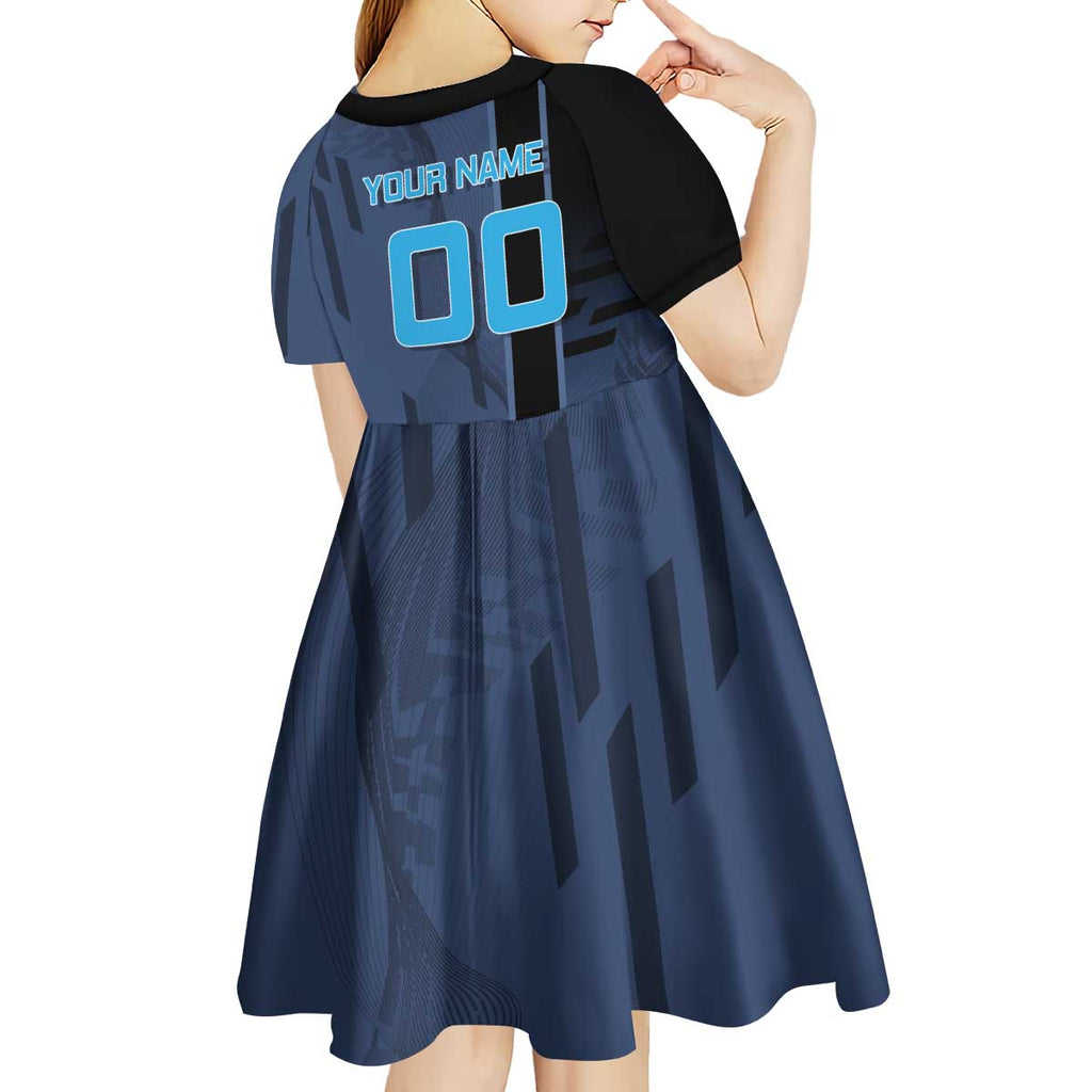 Personalized Inosuke Blue Lock Kid Short Sleeve Dress Crossover Badminton Design with Action Pose - The Mazicc
