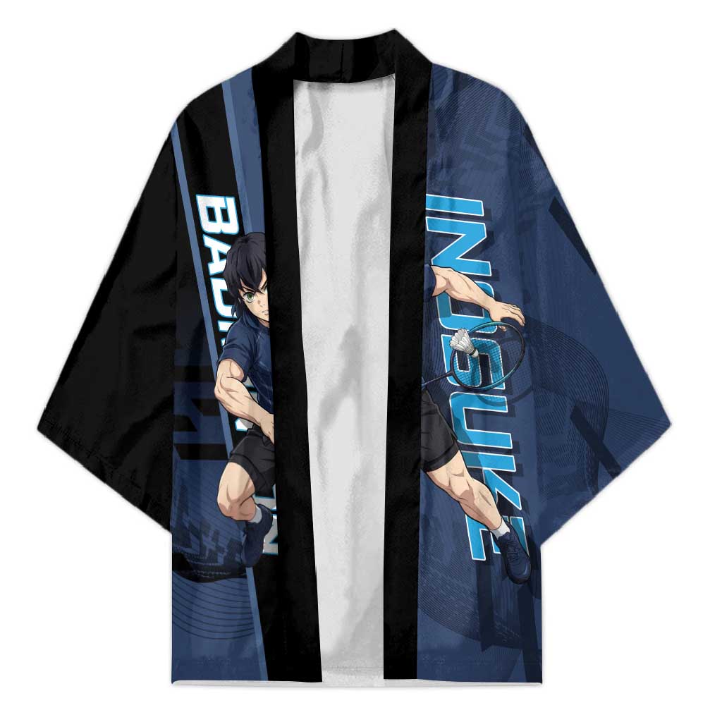 Personalized Inosuke Blue Lock Kimono Crossover Badminton Design with Action Pose - The Mazicc