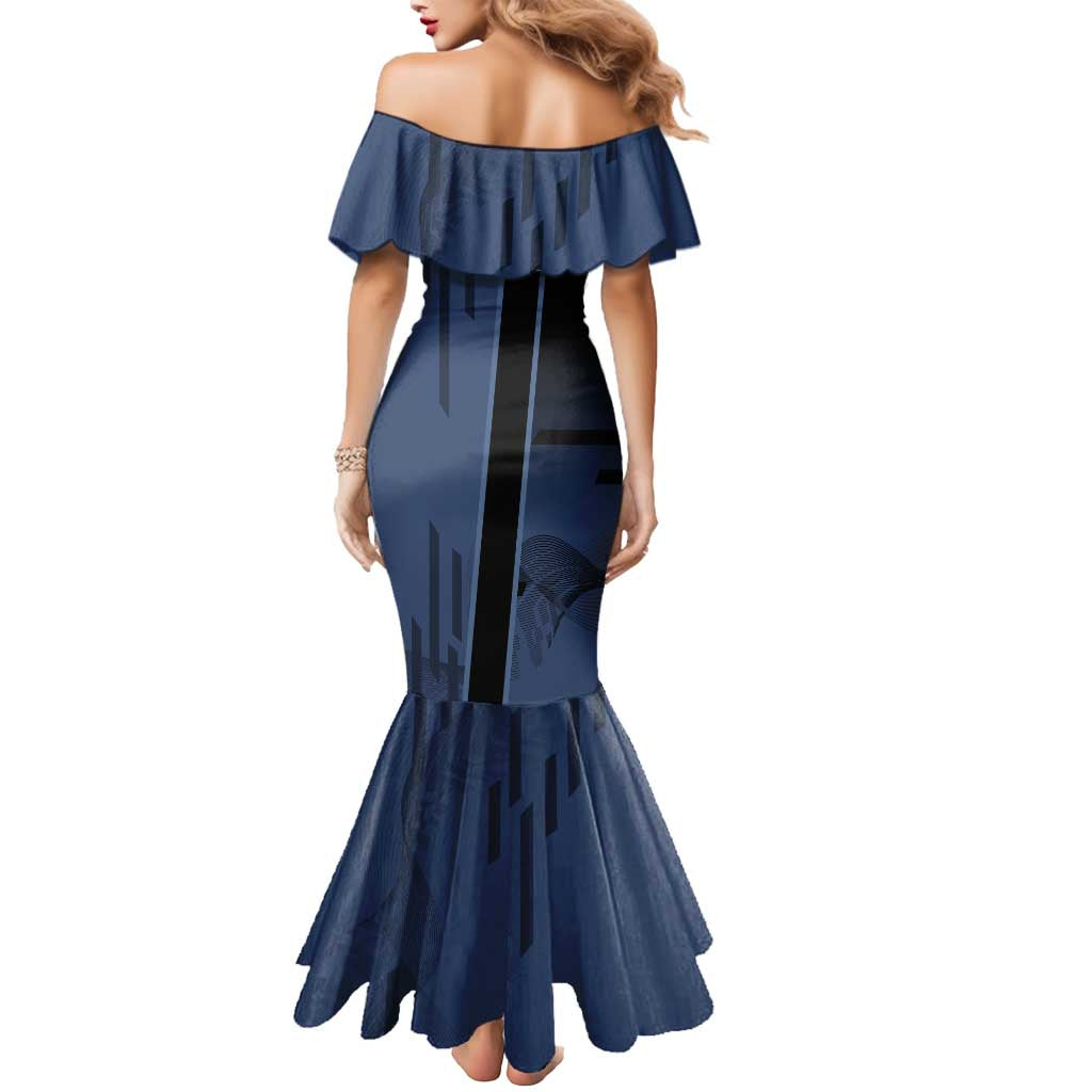 Personalized Inosuke Blue Lock Mermaid Dress Crossover Badminton Design with Action Pose - The Mazicc