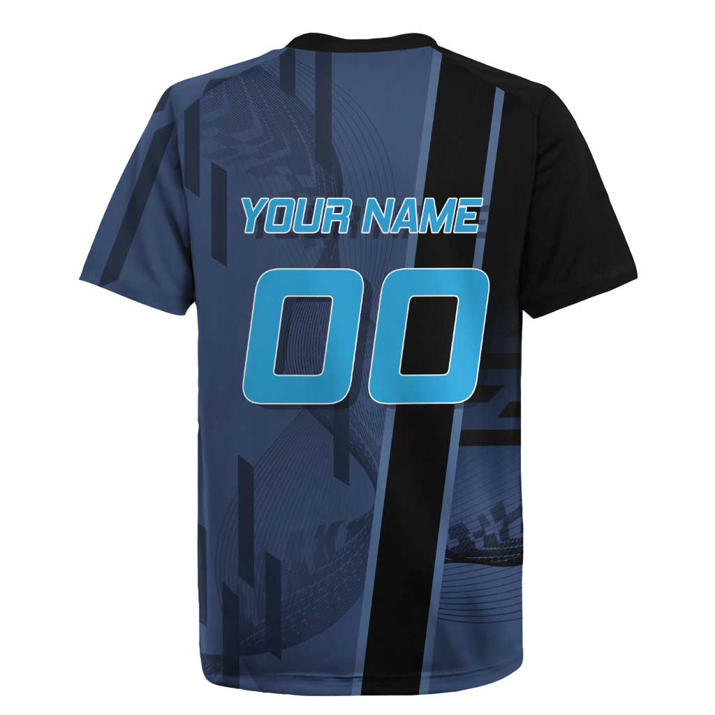 Personalized Inosuke Blue Lock Rugby Jersey Crossover Badminton Design with Action Pose - The Mazicc